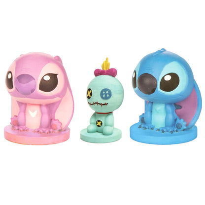 Set mit 3 Gipsfiguren zum Bemalen Stitch Disney