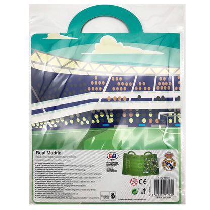 3D Stickerbuch mit wiederverwendbarem Motiv: Real Madrid Stadion