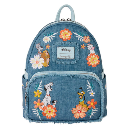 disney loungefly denim backpack 26cm