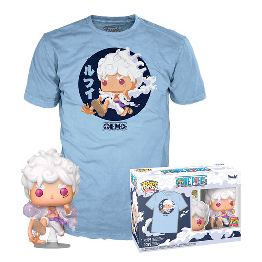 pop figure set & tee one piece luffy fifth gear