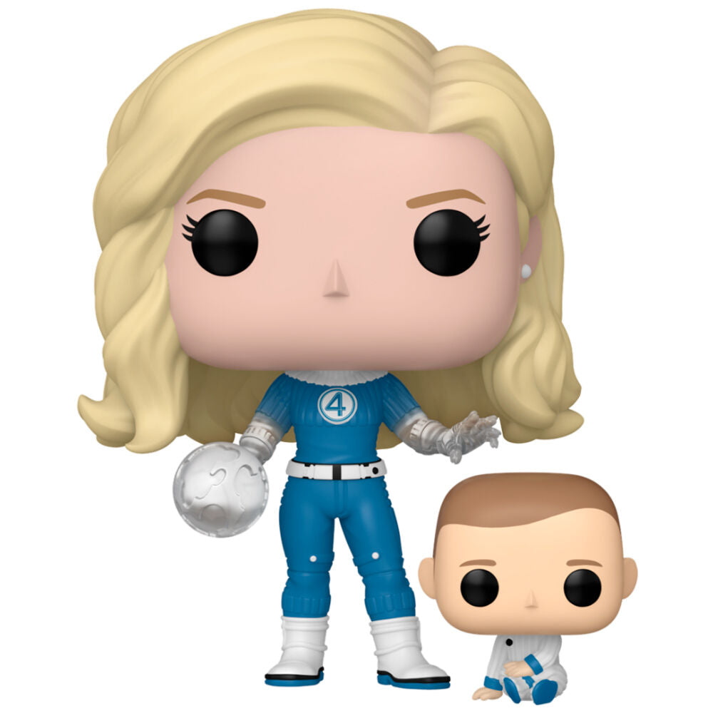 marvel pop figure fantastic four invisible woman & franklin