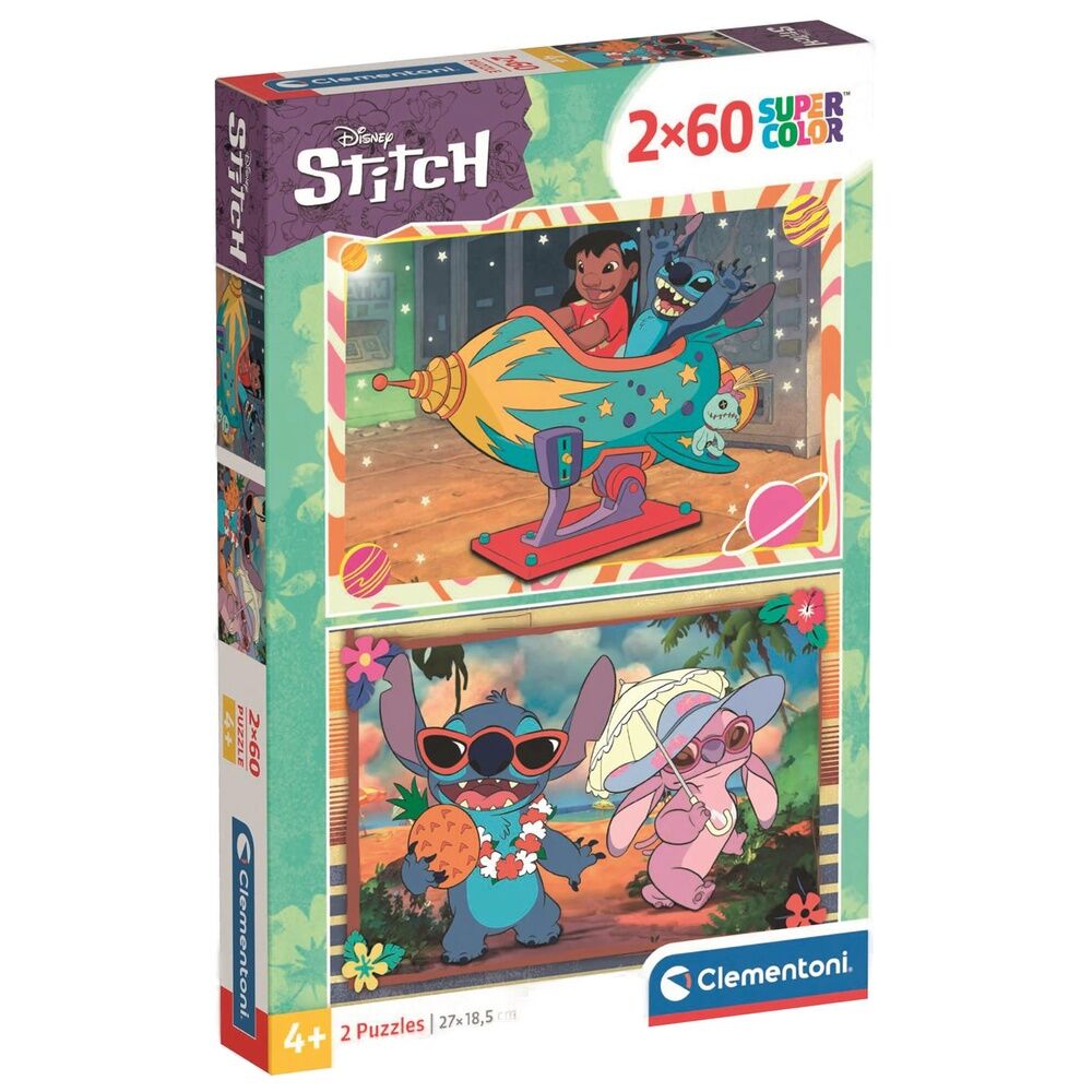 disney stitch puzzle 2x60pcs