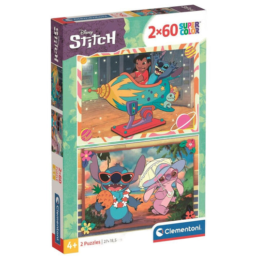 disney stitch puzzle 2x60pcs