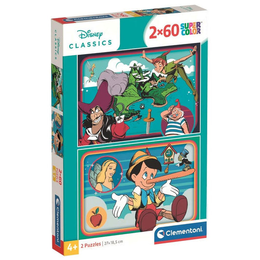 classic disney puzzle 2x60pcs