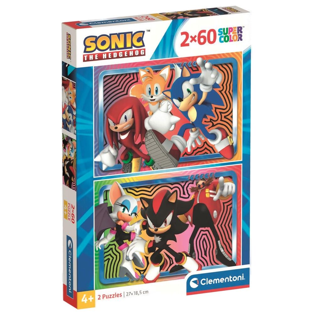 puzzle sonic the hedgehog 2x60pcs