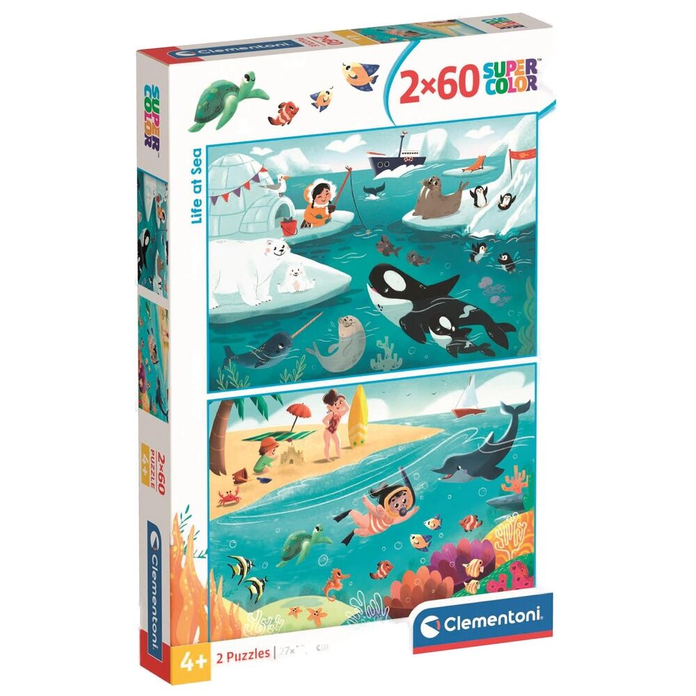 puzzle life at sea 2x60pcs