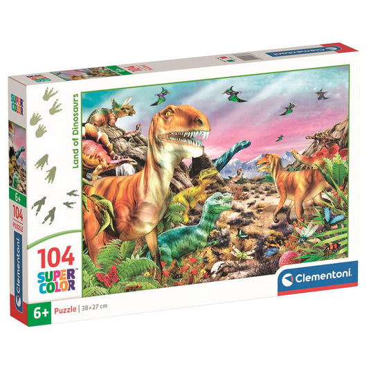 dinosaur land puzzle 104pcs