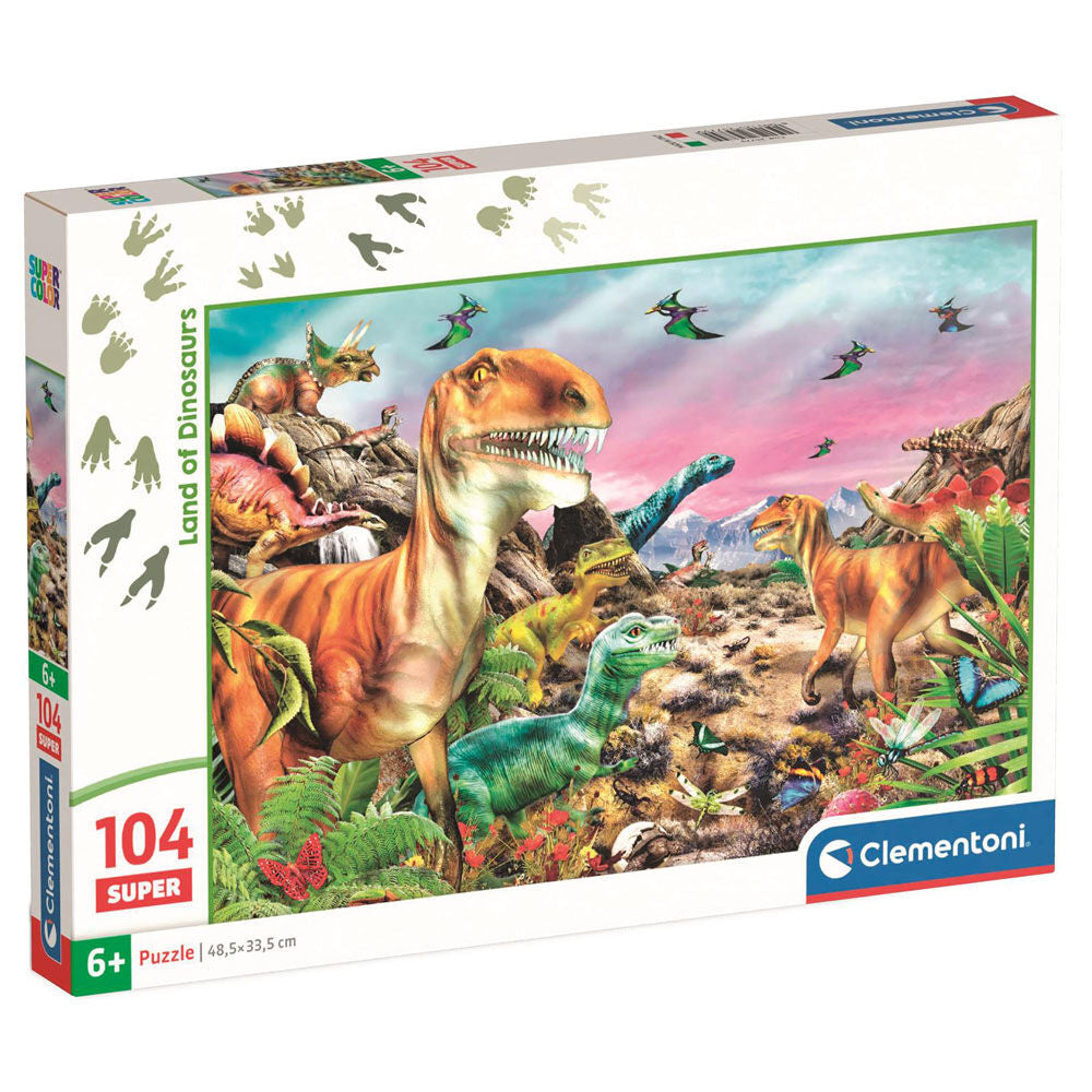super dinosaur land puzzle 104pcs