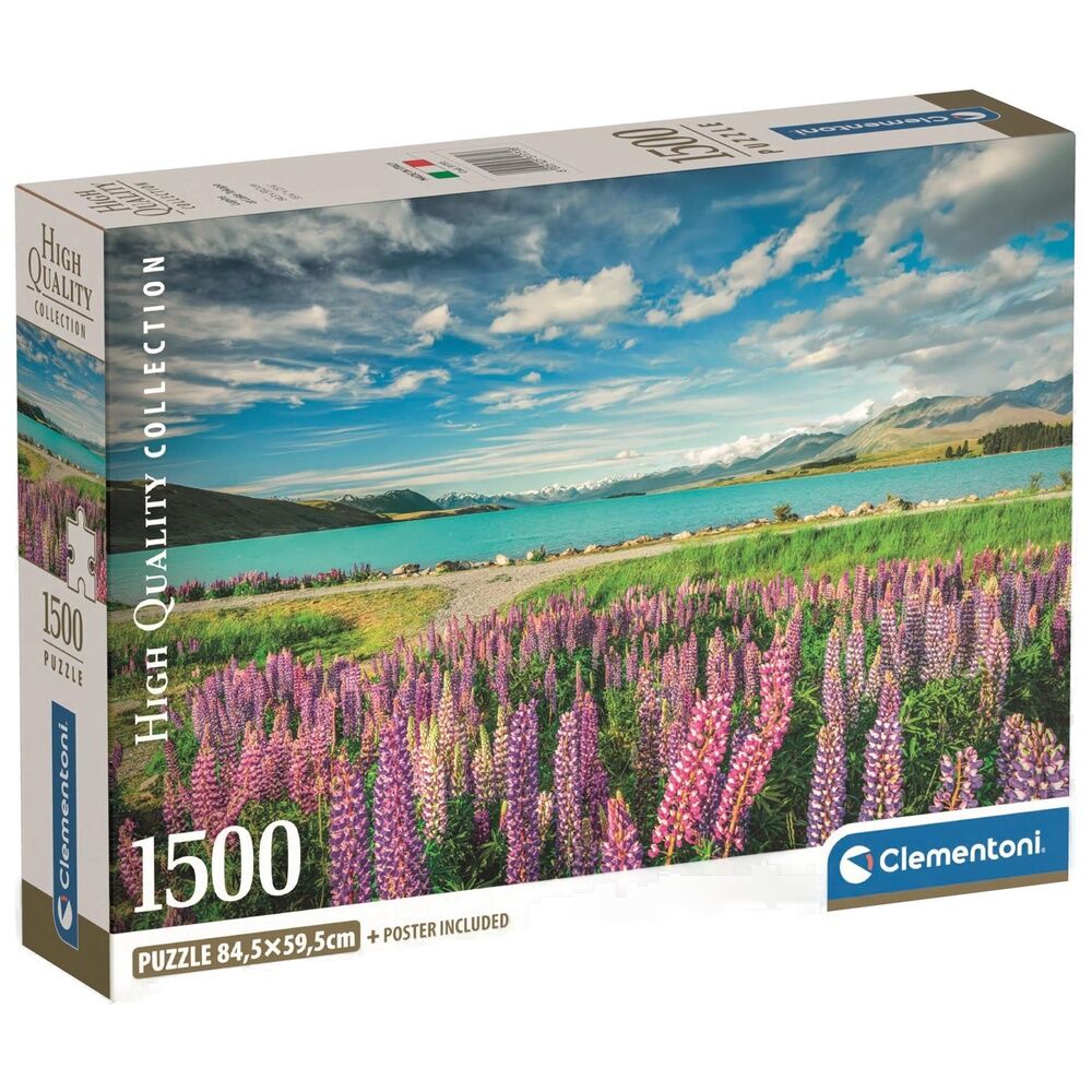 puzzle lupines at lake tekapo high quality 1500 pieces