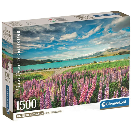 puzzle lupines at lake tekapo high quality 1500 pieces