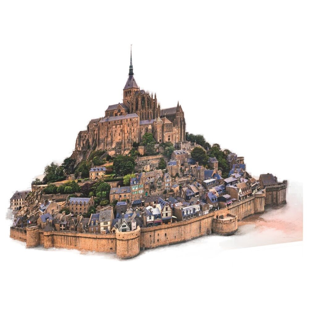 puzzle the mont saint michel rising high quality 1500 pieces