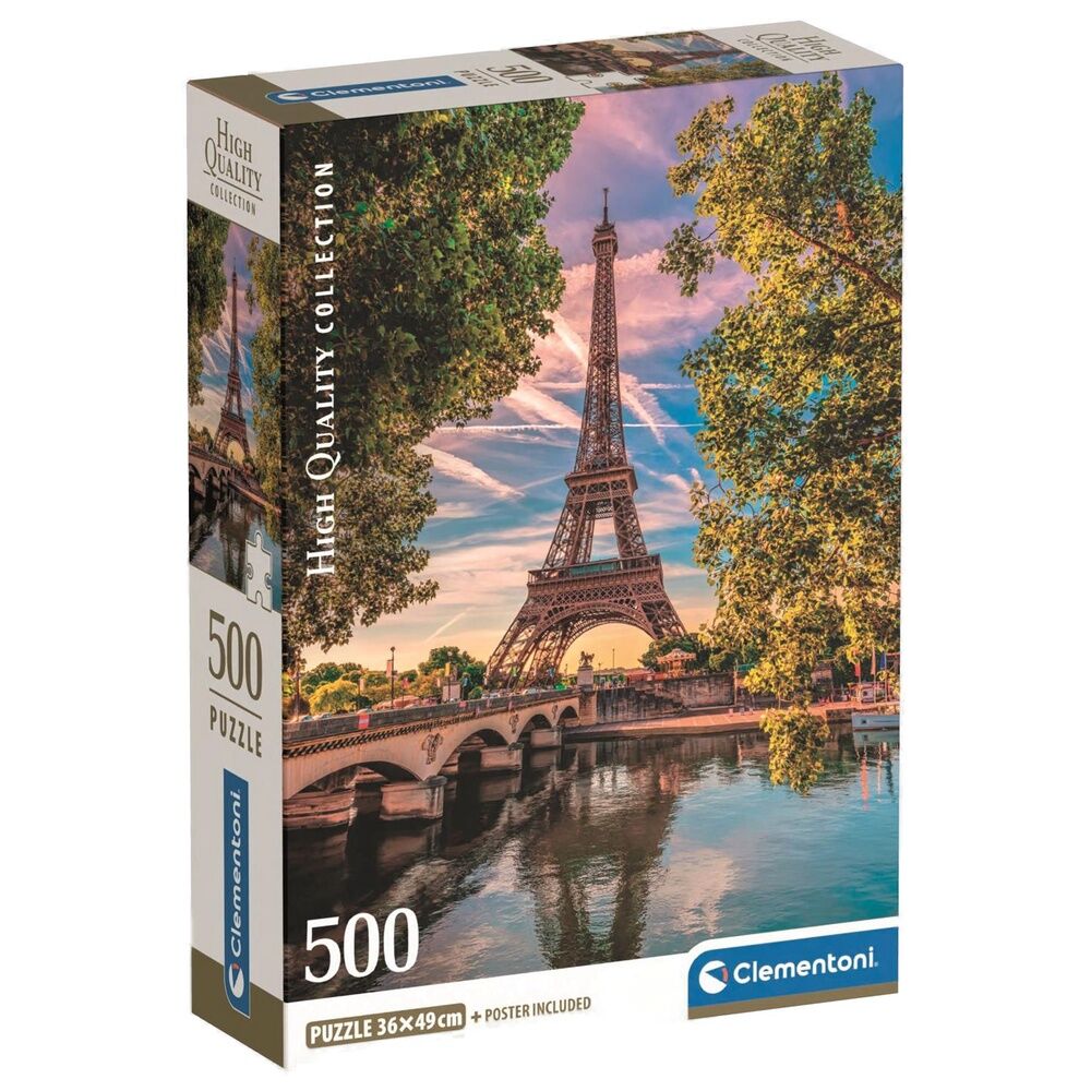 puzzle along the seine high quality 500 pieces