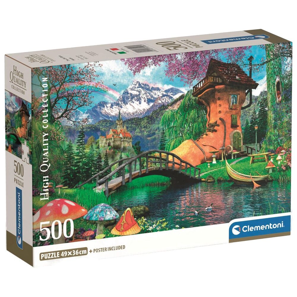 puzzle the old shoe house high quality 500 pieces