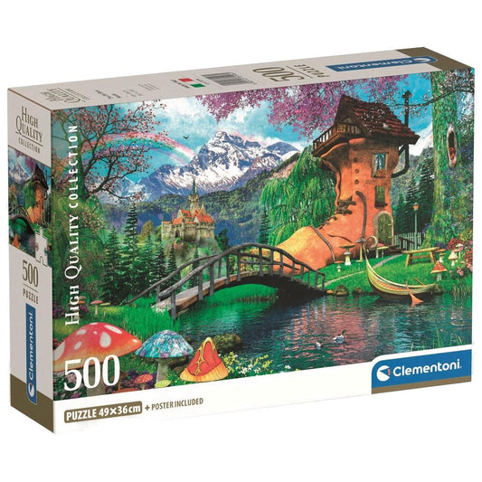 puzzle the old shoe house high quality 500 pieces