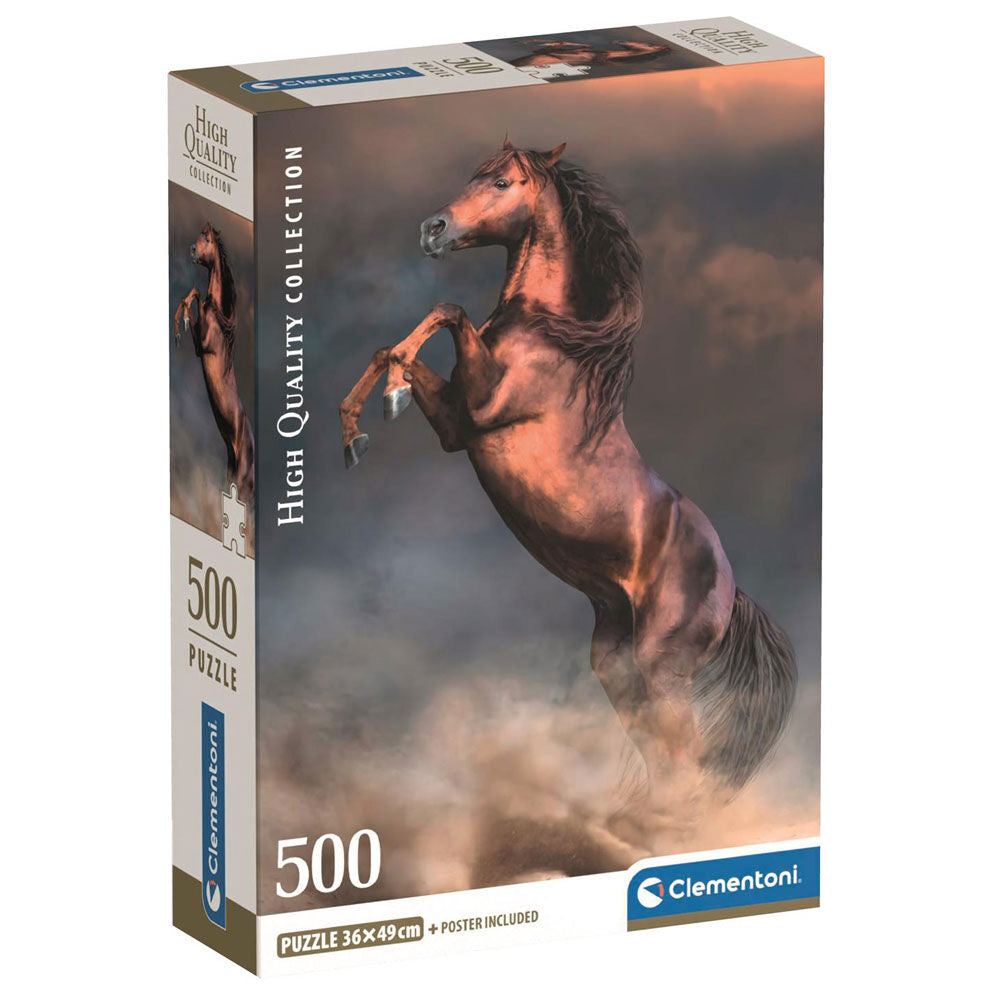 puzzle wild red stallion high quality 500 pieces
