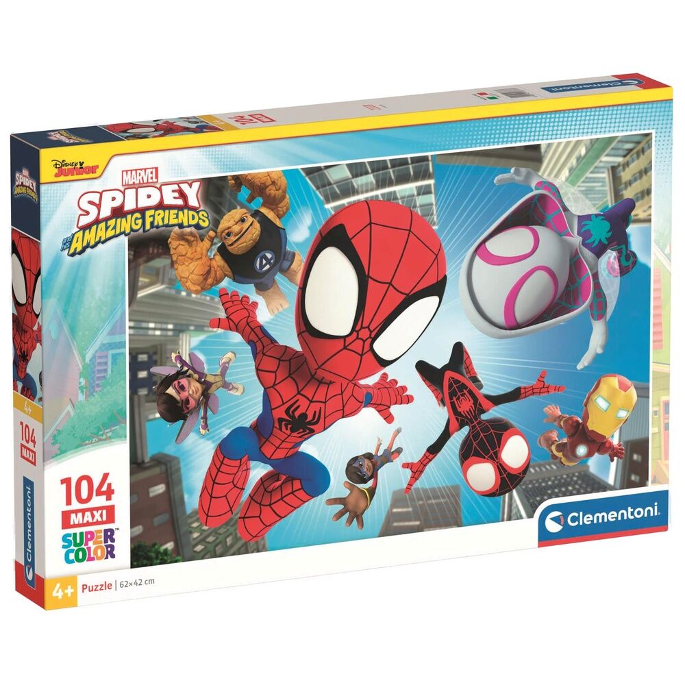 spidey and his amazing friends marvel maxi puzzle 104 pieces