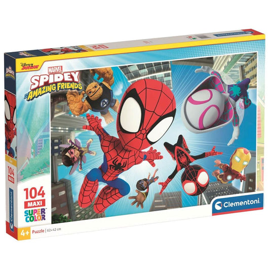 spidey and his amazing friends marvel maxi puzzle 104 pieces
