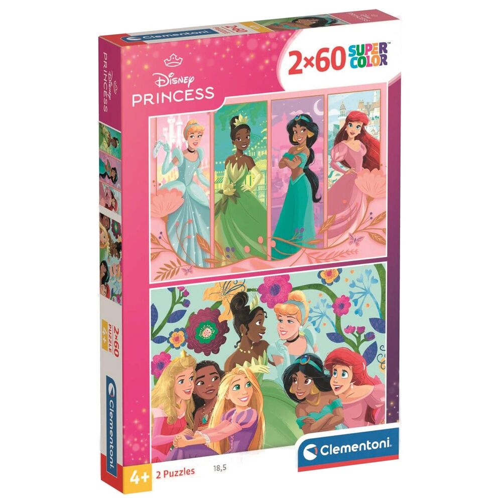 disney princess puzzle 2x60pcs