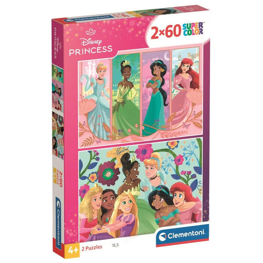 disney princess puzzle 2x60pcs