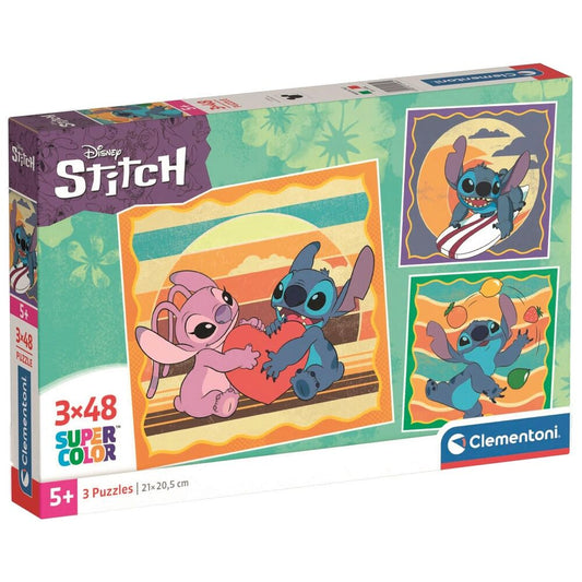 disney stitch puzzle 3x48pcs
