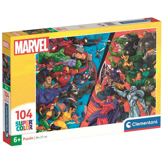 puzzle heroes vs villains marvel 104pcs