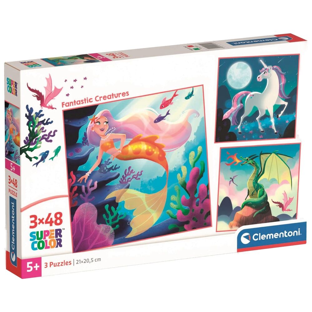 puzzle fantastic creatures 3x48pcs