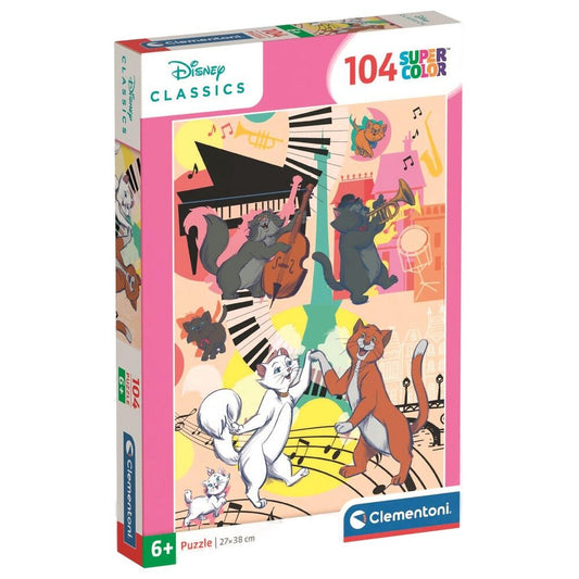 puzzle the aristocats disney 104pcs