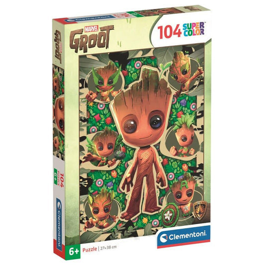 puzzle i am groot marvel 104pcs