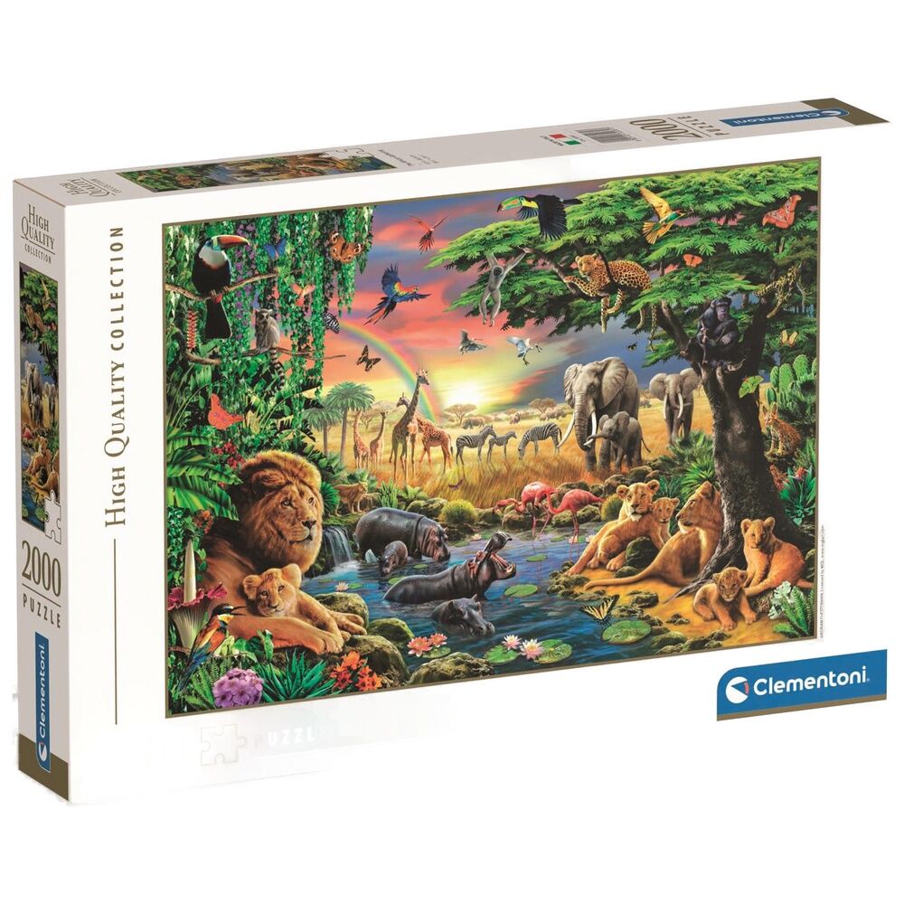 puzzle the african gathering high quality 2000 pieces