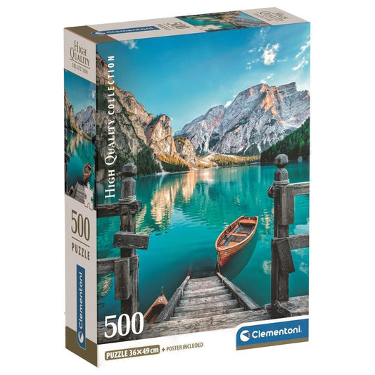 puzzle braies lake high quality 500 pieces