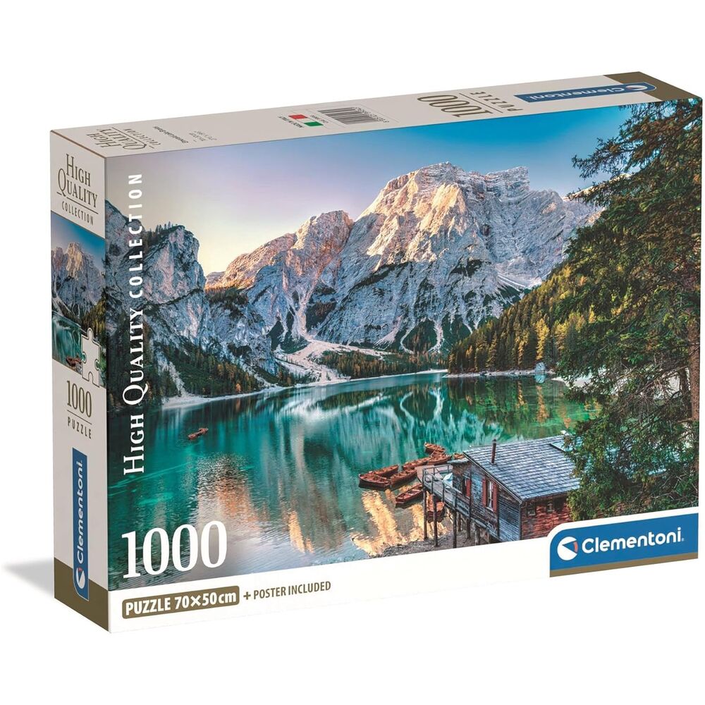 puzzle emerald lake braies high quality 1000 pieces