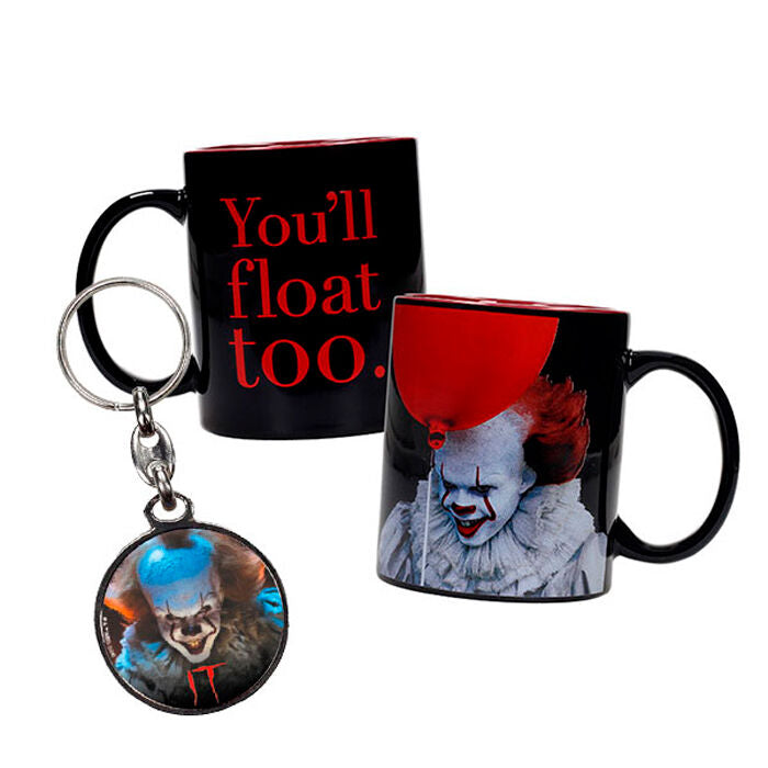 pennywise it mug  metal keychain
