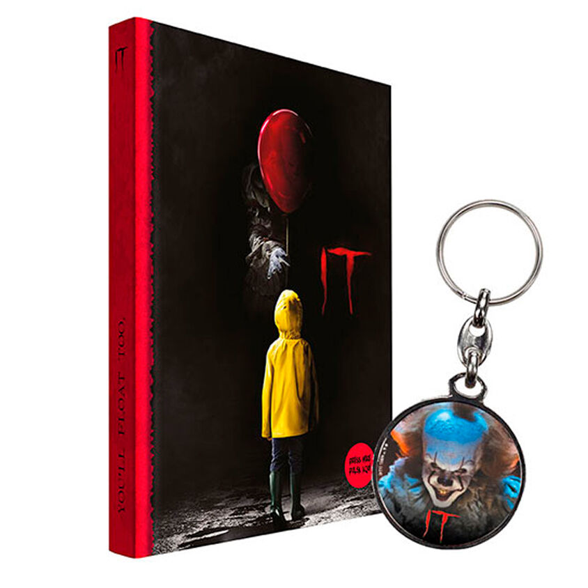 Notebook with light, IT metal keychain