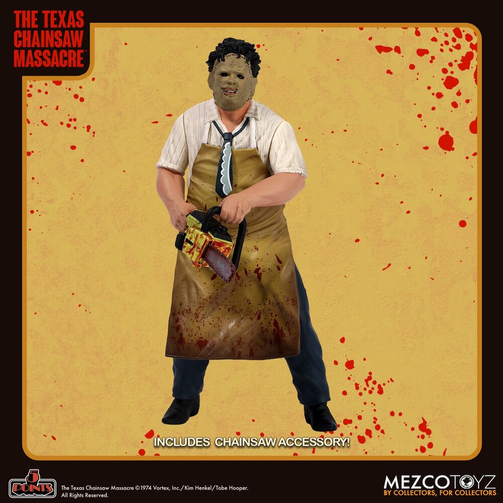 Figura do Leatherface do filme O Massacre da Serra Elétrica 9 5 cm