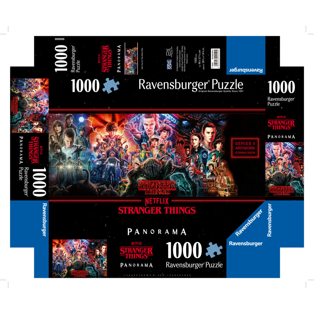 stranger things panorama puzzle 1000 pieces