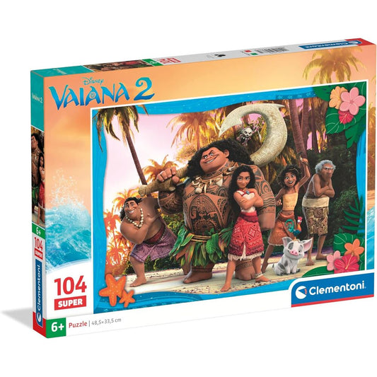 Super Moana 2 Disney puzzle 104 pieces