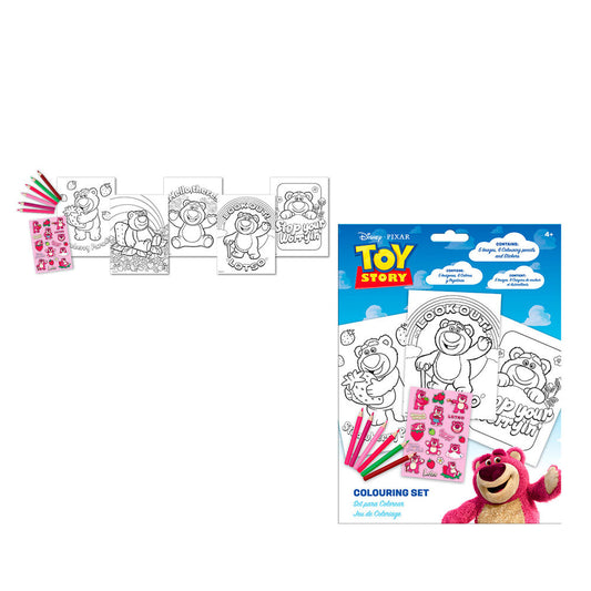 Lotso Toy Story Disney Pixar Coloring Set with Stickers