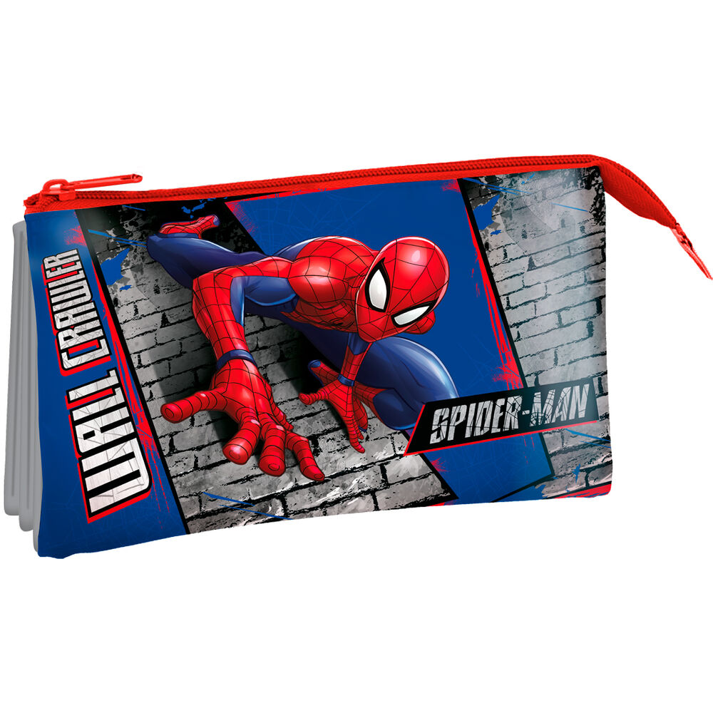 Spiderman Marvel triple pencil case