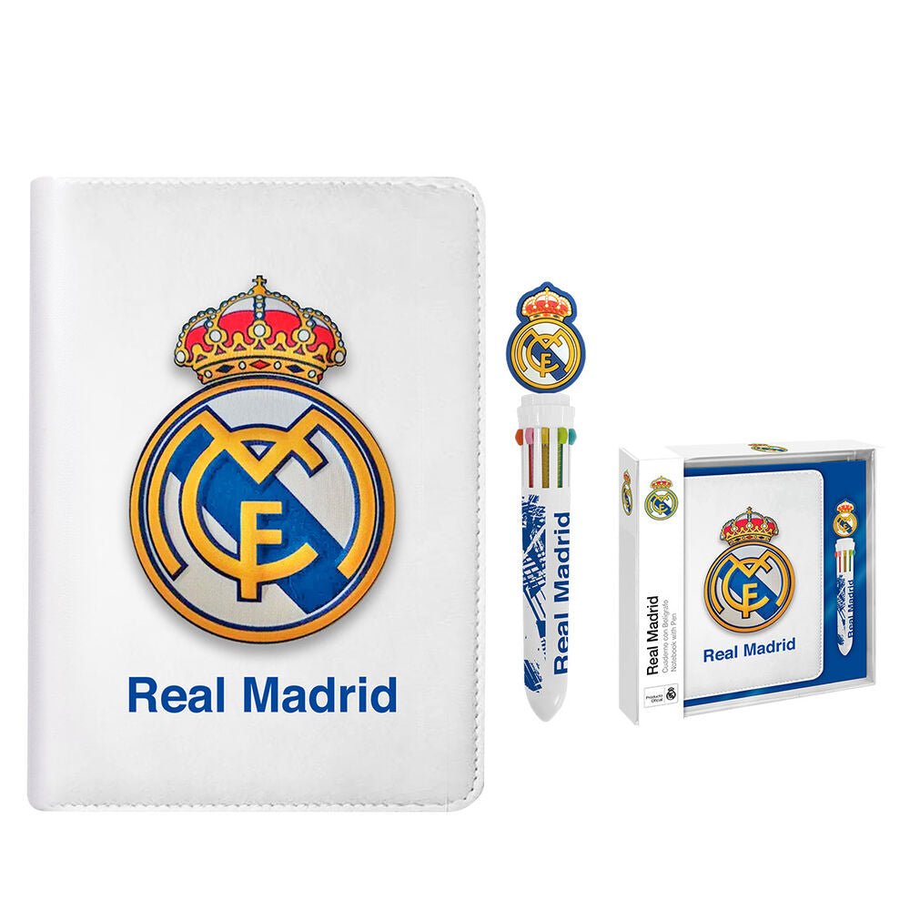 real madrid notebook  pen