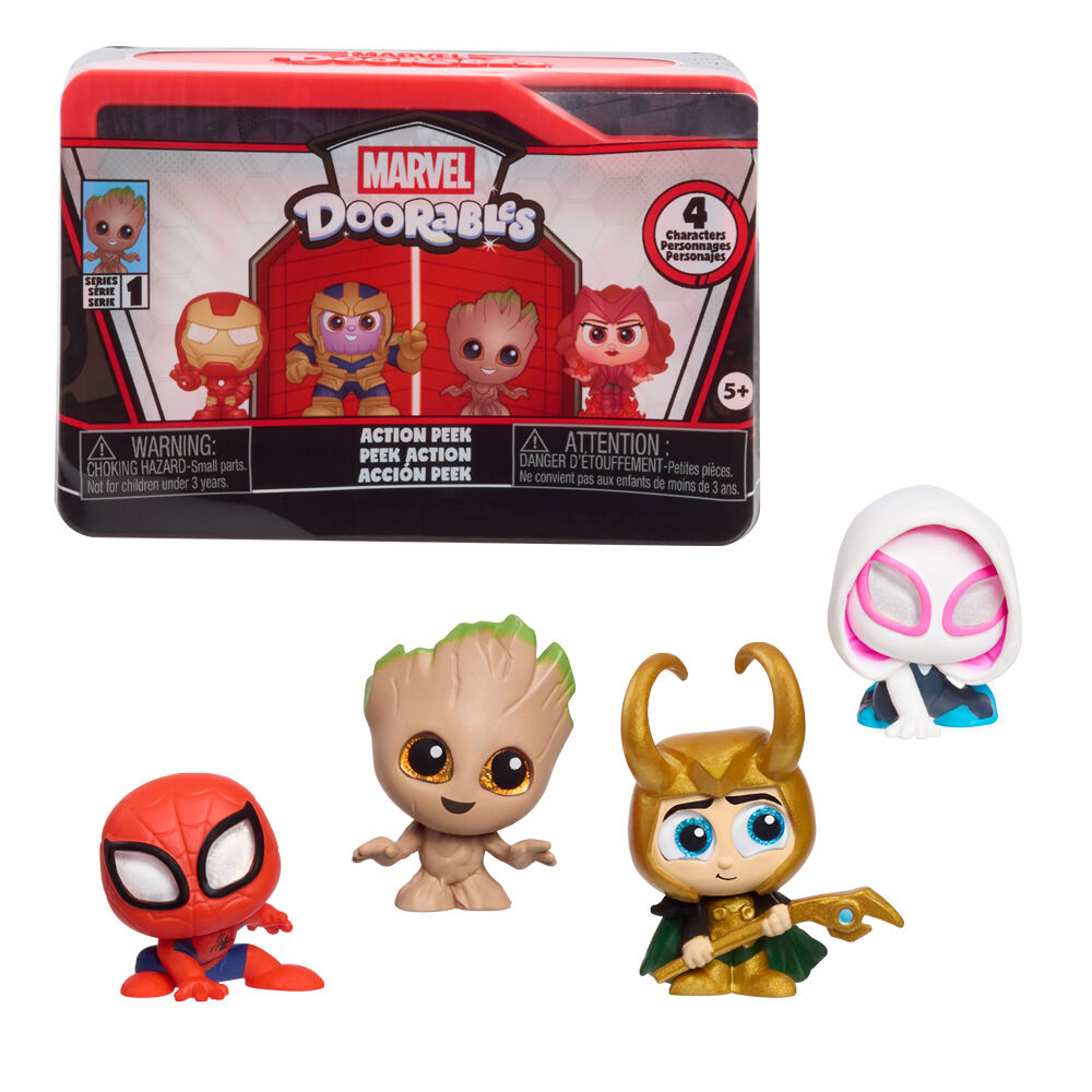 surprise capsule 4 action mini peek marvel doorables figures assortment