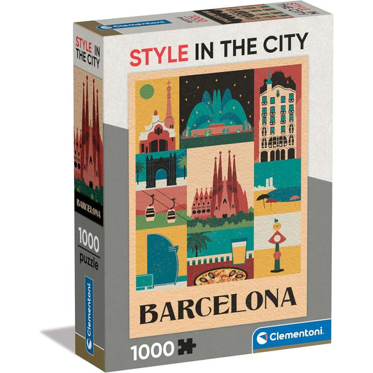 Puzzle Barcelona Style in the City 1000 pieces