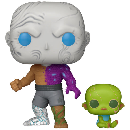 pop figure dc comics superman metamorpho with baby joey