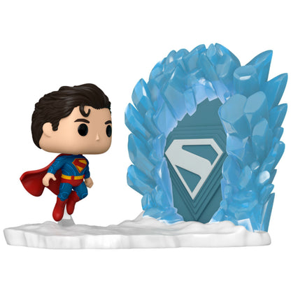 moment dc comics superman pop figure  superman and fortress of solitude