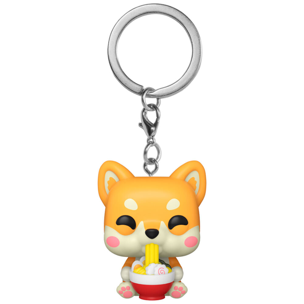 pocket pop kawaii fodies ramen shiba keychain