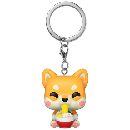 pocket pop kawaii fodies ramen shiba keychain
