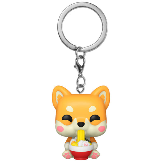 pocket pop kawaii fodies ramen shiba keychain