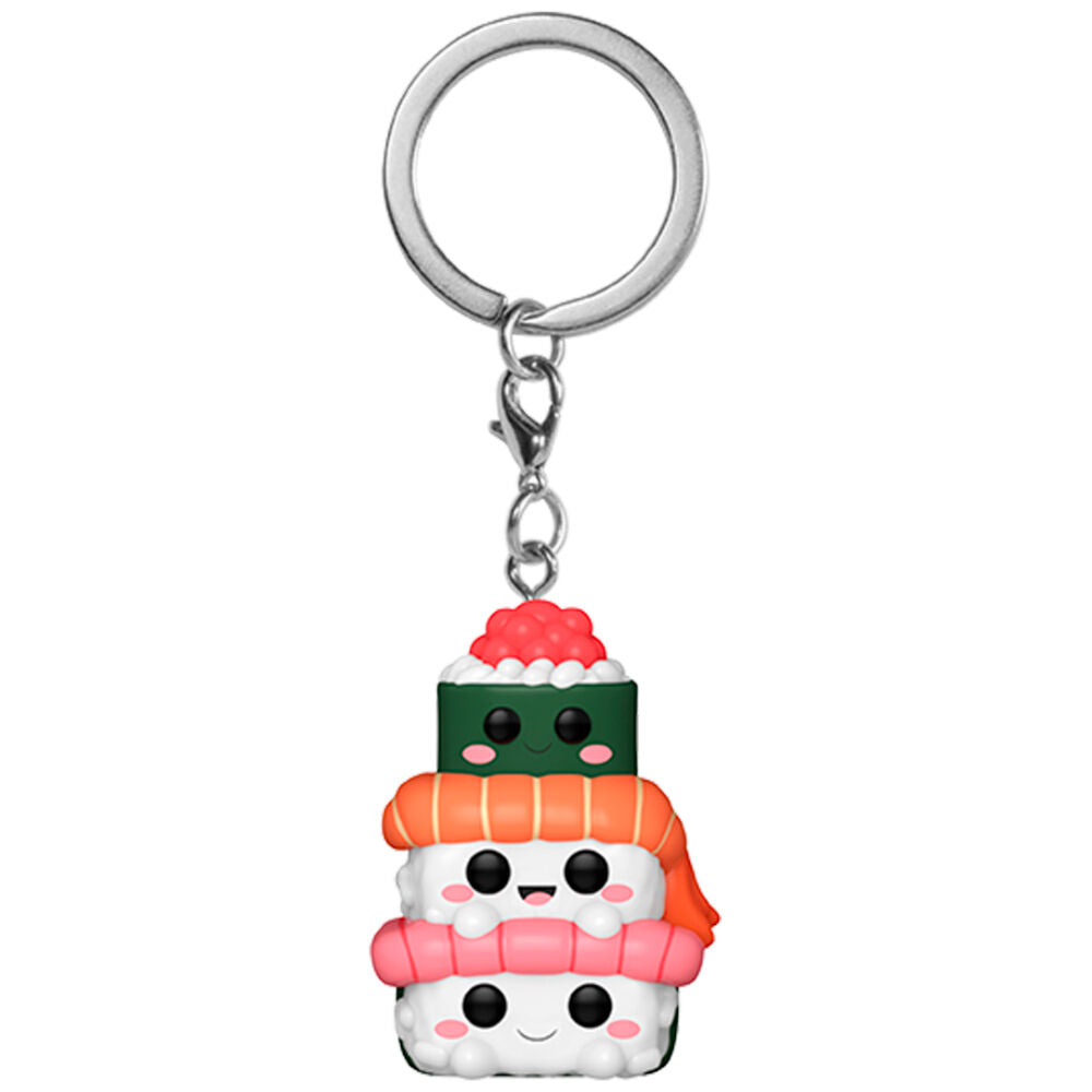 pocket pop kawaii fodies sushi stack keychain