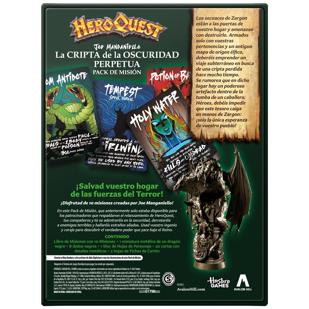 Rozszerzenie Krypta Ciemności do gry planszowej HeroQuest (w języku hiszpańskim)