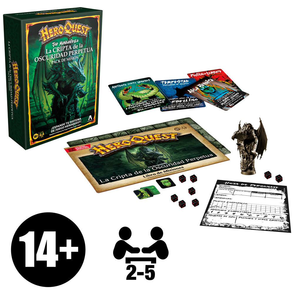 Rozszerzenie Krypta Ciemności do gry planszowej HeroQuest (w języku hiszpańskim)