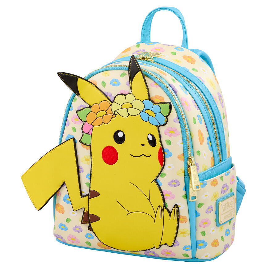 floral pikachu pokemon loungefly backpack
